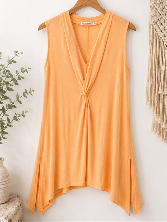 Soft Surroundings Tops - Soft Surroundings Sleeveless Twist Front Sharkbite Tunic Medium Petite